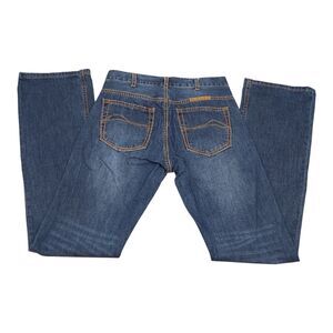 B. Tuff Jeans On Fire Mens 29x36 Heavy Stitch Western Cowboy Pants